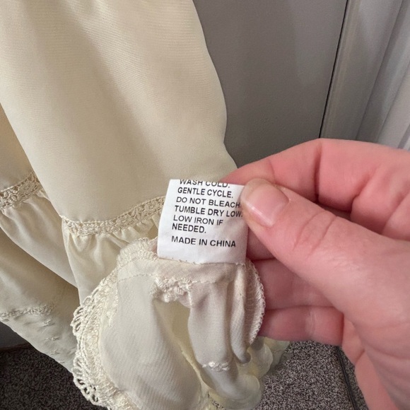 Free People Sweet Skirtall Cream Overalls Midi Dress - Picture 8 of 11